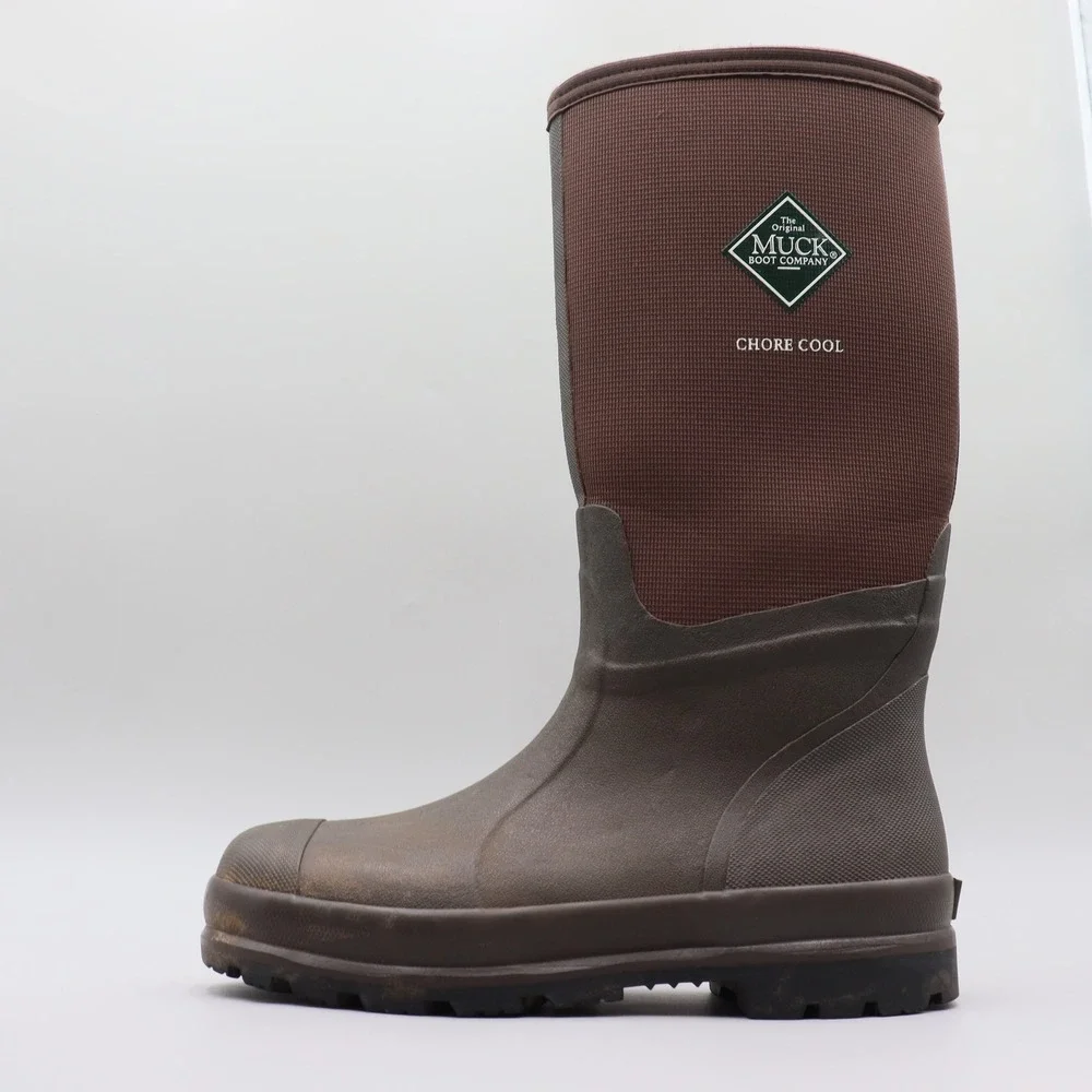 Muck Boot Company Chore Cool Boots Mens Size 10 US Brown Waterproof Work Vibram